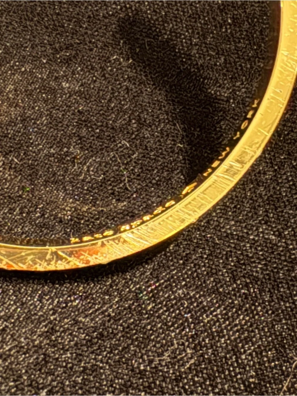 kate spade Enamel & Gold Tone Crystal Station Bangle Bracelet - Picture 7 of 7